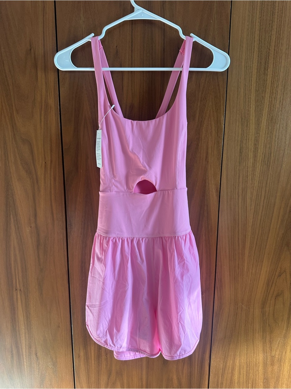 NWT Pink Active Dress Romper | Built-In Shorts | Size Small